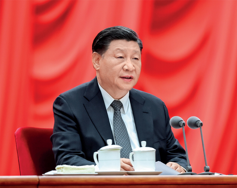 2023年4月3日，，，，，，学习贯彻习近平新时代中国特色社会主义思想主题教育工作会议在北京召开。。。。。中共中央总书记、国家主席、中央军委主席习近平出席会议并发表重要讲话。。。。。新华社记者 鞠鹏 摄